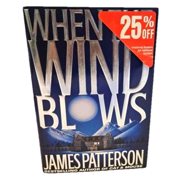 James Patterson When The Wind Blows Little Brown 1st ed. Hardcover 1998 Suspence - Picture 1 of 15
